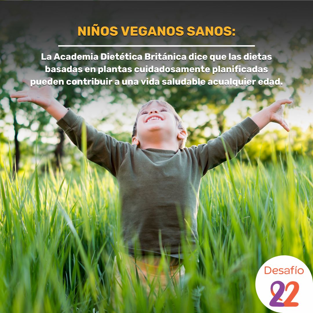 Niño vegano sano
